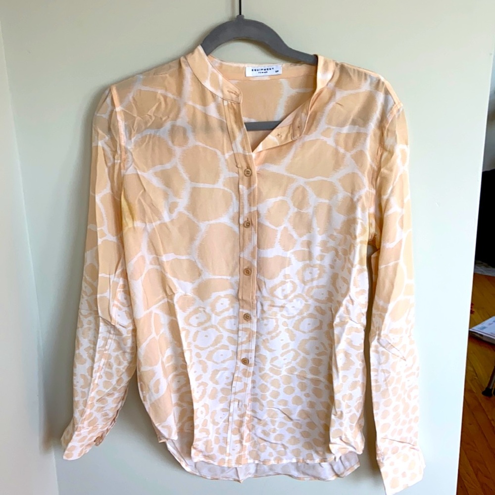 Small Equipment blouse in animal print